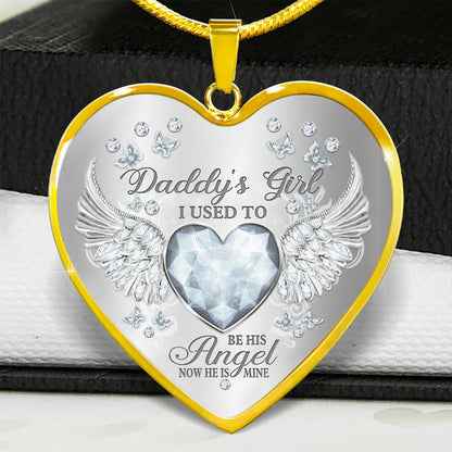 Daddy's Girl Heart Necklace